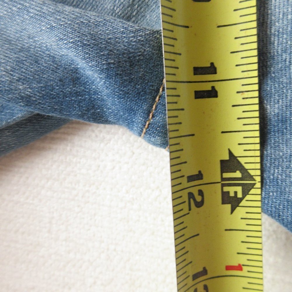 Etienne Marcel Light Blue Wash Flame Stitch Skinny Jeans Size 29 - Picture 12 of 13